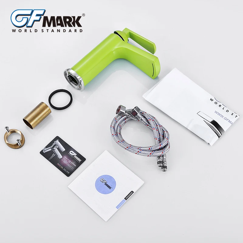 GFmark современный разноцветный хром смеситель для водопада латунный Смеситель