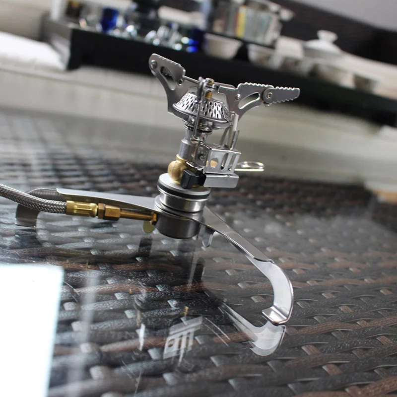 Outdoor Stove Stainless steel& aluminum alloy Stove Adapter Lengthened Link Adapter Nozzle Gas Bottle Outdoor Stove