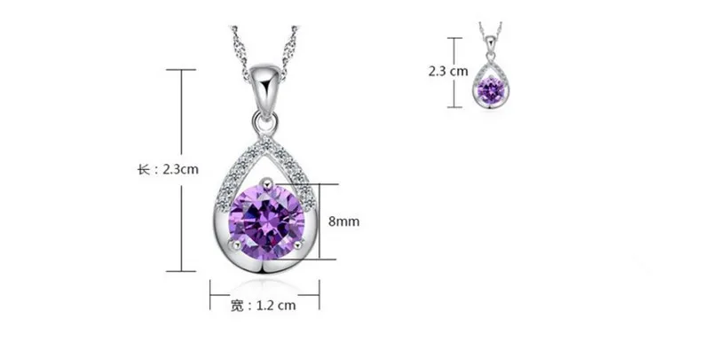 New Fashion Silver Plated Women Pendants Necklace Jewelry Charm Girl Chrstal Stones Heart Choker Accessories Bijou Hot | Украшения и