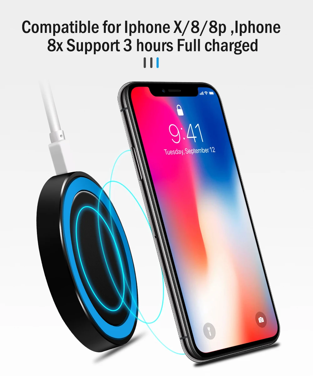 Мини Qi Беспроводное зарядное устройство USB зарядка для iPhone X 8 8 Plus samsung Galaxy S6 S7 Edge S8 Plus Note 5 8 для Nokia LG