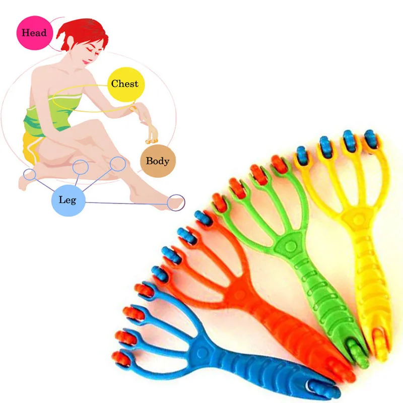 

New color hand holding four fingers wheel massager body massager