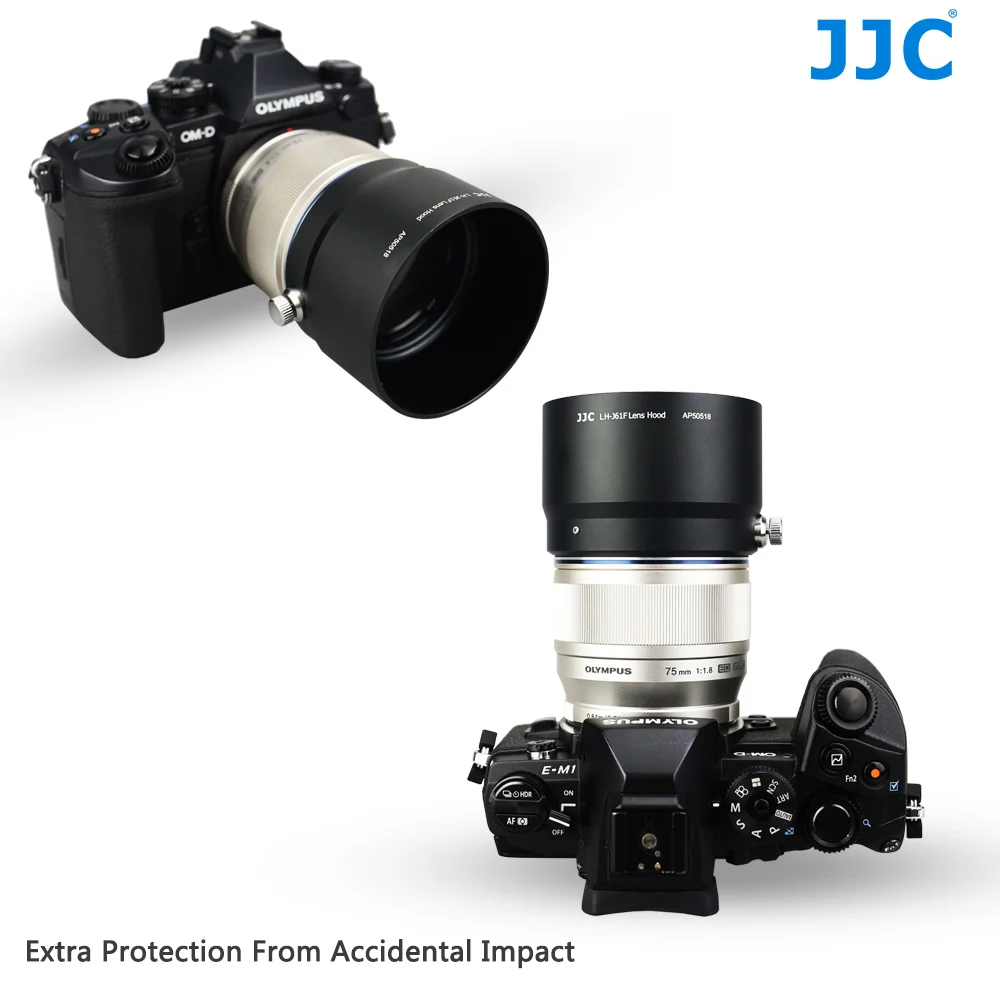 JJC металлическая бленда объектива 58 мм защита для OLYMPUS M.ZUIKO DIGITAL ED 75 F1.8 заменяет