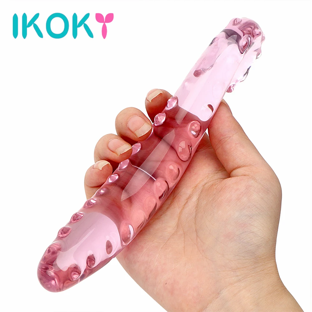 IKOKY Кристальный стеклянный фаллоимитатор искусственный пенис хиппокампа