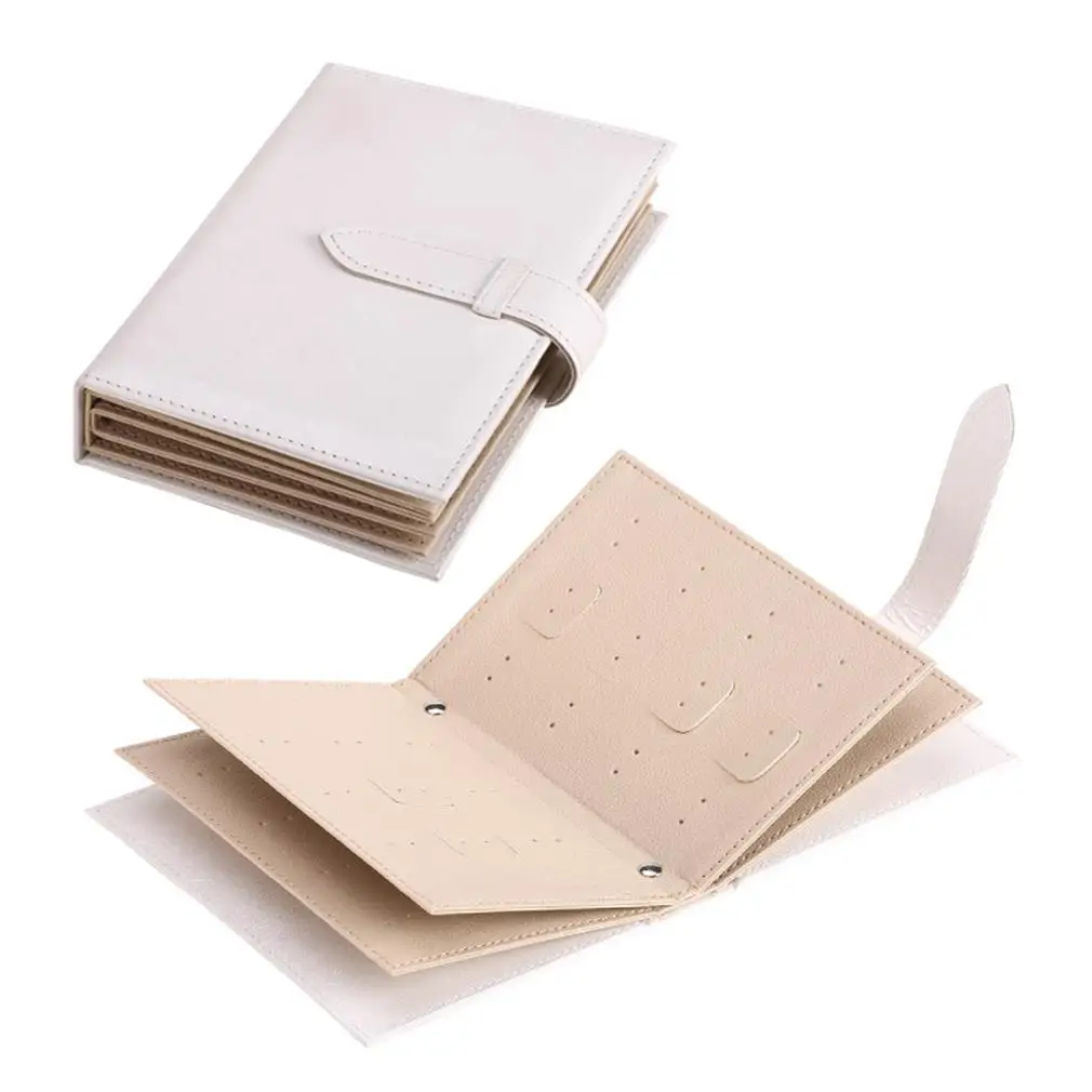 Маленький блокнот Органайзер для сережек из искусственной кожи путешествий