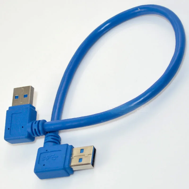 30-сантиметровый Удлинительный кабель с левым углом для разъема USB 3 0 A male 90
