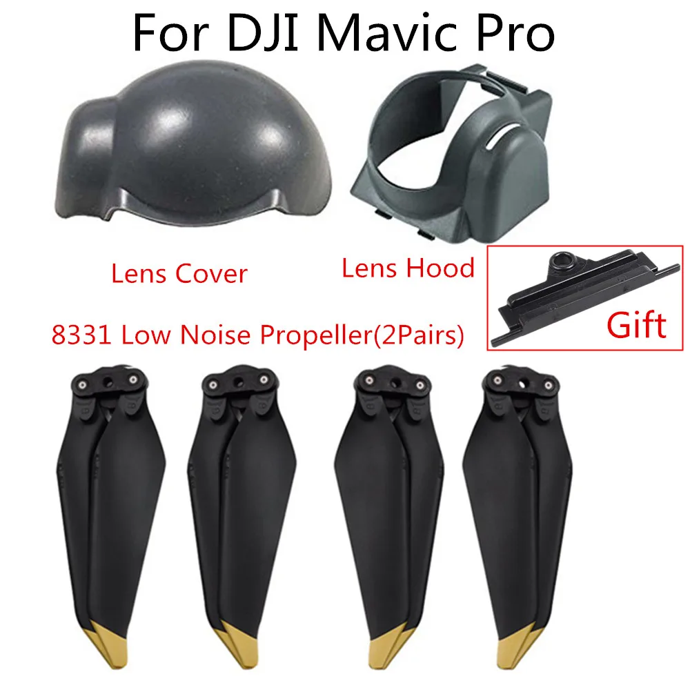 4в1 DJI Mavic Pro Аксессуары объектив крышка и бленда объектива 8331 низкий уровень шума