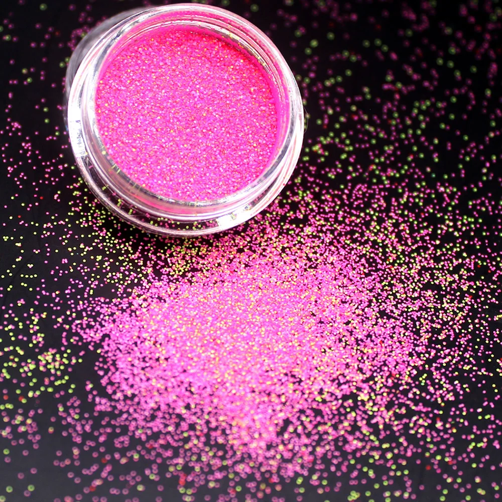 1 шт инструментов для ногтей металлический GlitterRound хлопья для ногтей с блестками блестящий порошок «Волшебное зеркало» блестит цвета: золотистый, серебристый красочный пигмент для художественного оформления ногтей - Цвет: 6