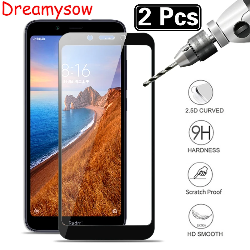 2 шт. закаленное защитное стекло для Xiaomi Mi9T Pro A2 Lite 9H Premium Redmi 7A 6 5 Plus Go Note 7 Pro|Защитные