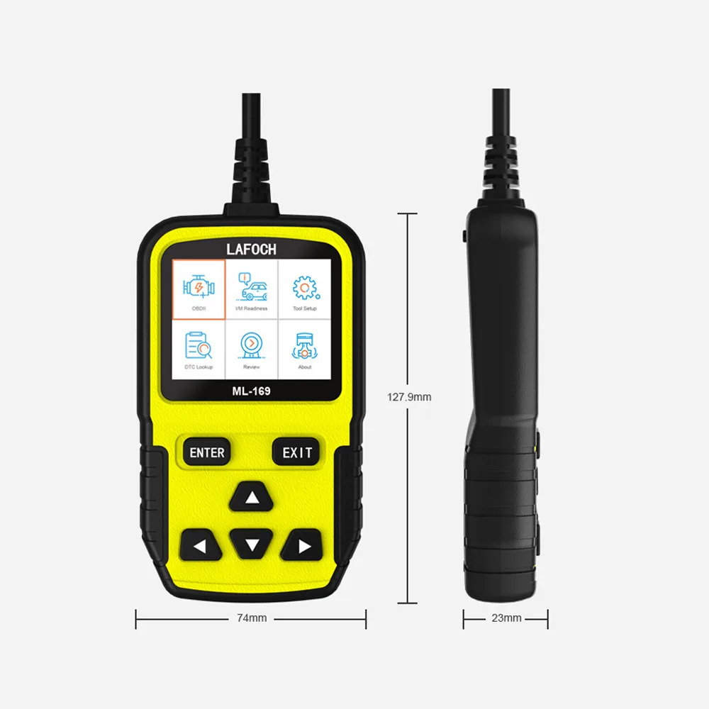 AOSHIKE ML169 I/M OBD диагностический инструмент OBDII протоколы умный сканирующий инструмент считыватель кодов двигателя проверка OBD2 сканер ручной для DIY