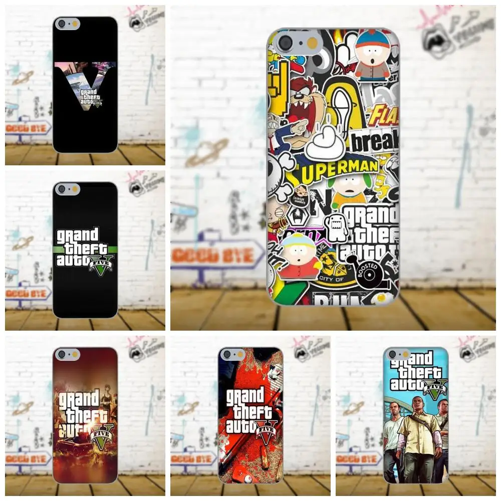 Oedmeb Grand Theft Auto Gta 5 V для Apple iPhone 4 4S 5C 5S SE 6 6S 7 8 Plus X LG G3 G4 G5 G6 K4 K7 K8 K10 V10 V20|Бамперы| |