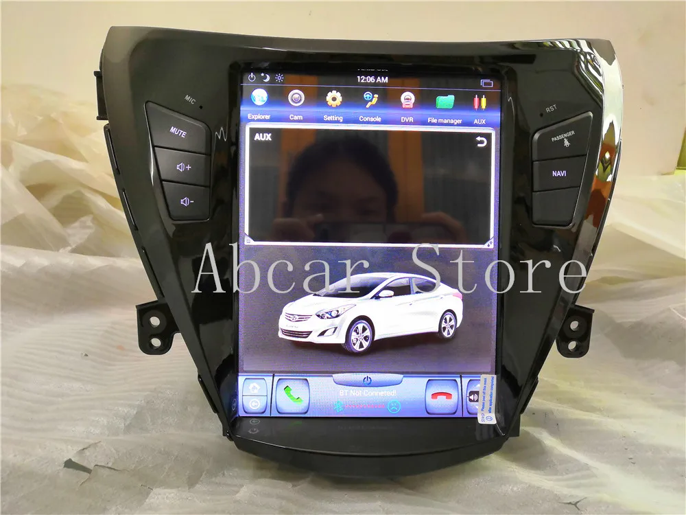 10,4 ''Tesla стиль Android 8,1 автомобильный dvd-плеер gps навигация для hyundai Elantra 2012- стерео радио PX6 CARPLAY ips HDMI