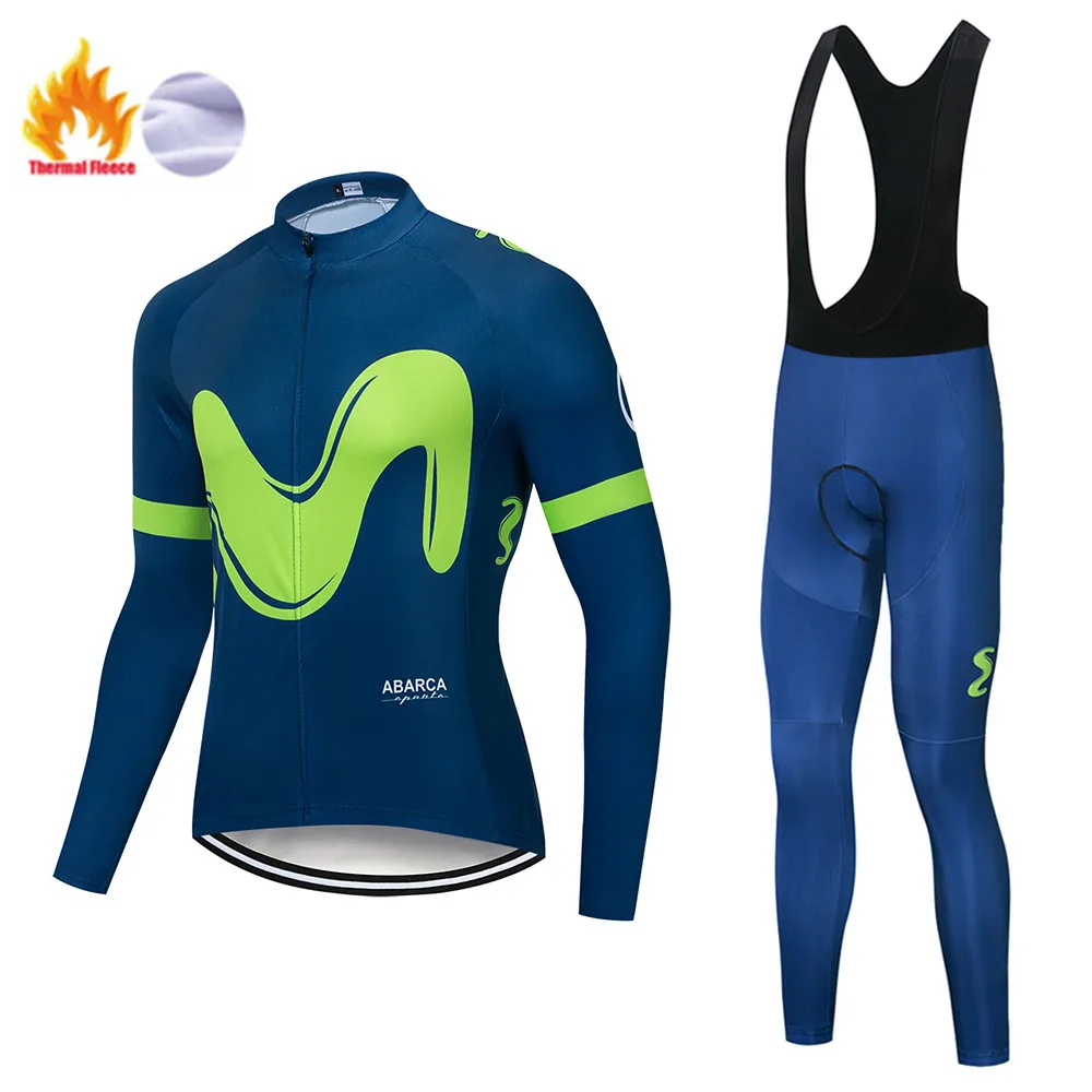 Winter Cycling set Мужской зимний термо велосипедный комплект одежды M длинный рукав Велоспорт Джерси Набор Ropa Ciclismo мотобайк; велорубашка велосипедная одежда - Цвет: Winter Cycling set