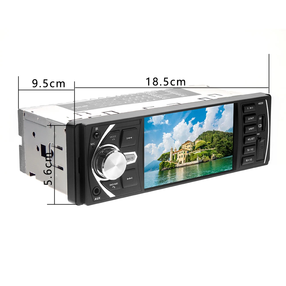 AZGIANT 4inch High Resolution Screen Digital Car Radio Bluetooth 2.0 Hand Free Call Support Rear View Camera FM Remote Control | Автомобили