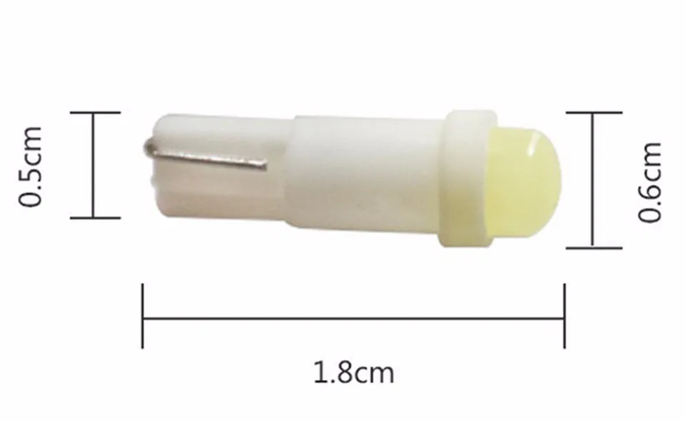 СВЕТОДИОДНЫЙ Автомобильный T5 1SMD 3D астигматизм COB индикаторный светильник Клин