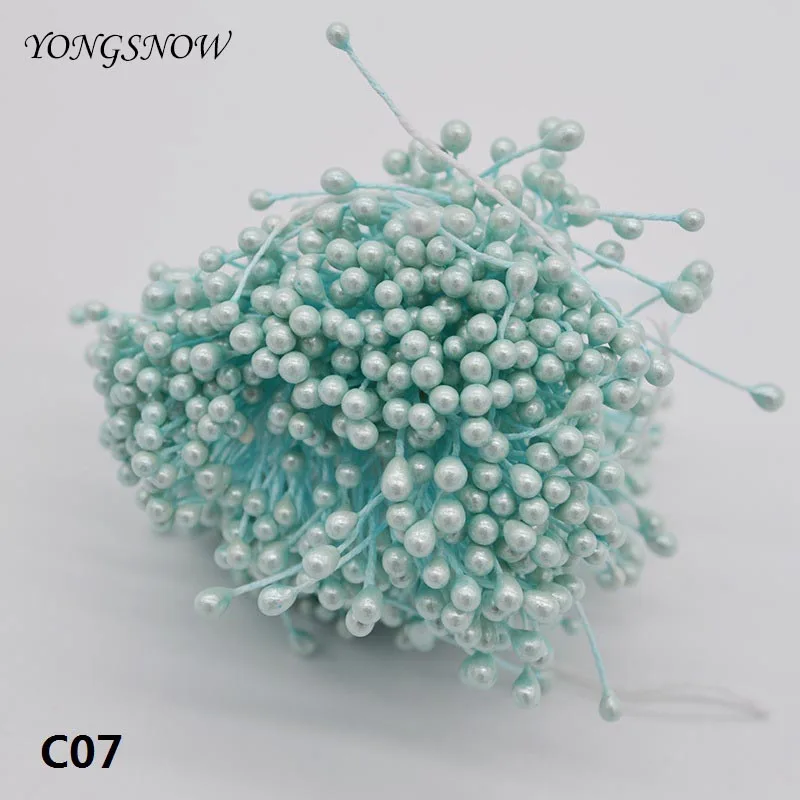 250 шт./лот 3 мм Мини тычинки для цветов искусственная тычинка DIY ВЕНОК ручной работы Свадебная вечеринка украшения Скрапбукинг ремесла 8Z - Цвет: C07