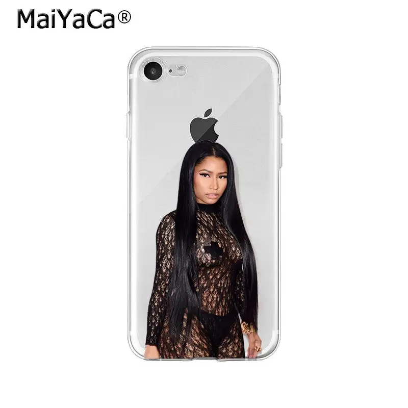 Мягкий чехол из ТПУ для телефона MaiYaCa Rapper Nicki Minaj iPhone X XS MAX 6 6S 7 7plus 8 8Plus 5 5S