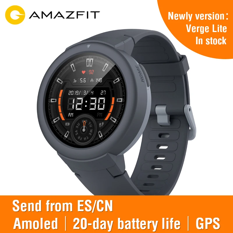 Huami Amazfit Verge Lite спортивные Смарт-часы глобальная версия доска музыка вызов ответ сообщение Push пульсометр