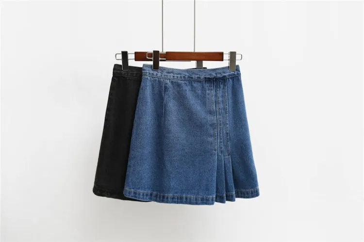 НОВЫЕ женские юбки Sml джинсовая юбка 2016 Летний Стиль высокая Ждет Краткие Твердые