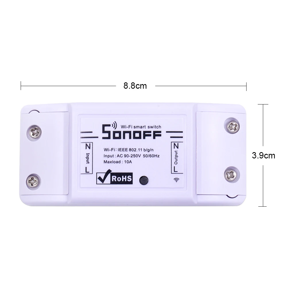 Itead Sonoff базовый Wifi переключатель DIY беспроводной пульт дистанционного управления Domotica светильник интеллектуальное реле для домашней автоматизации модуль контроллер работа с Alexa