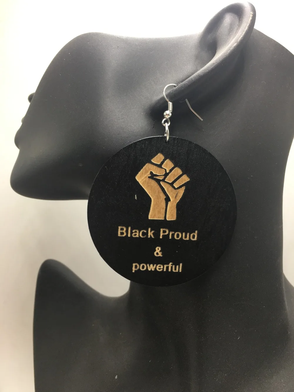 Бесплатная доставка! 5 парт/лот черные деревянные серьги|wooden earrings|earrings free shippingblack