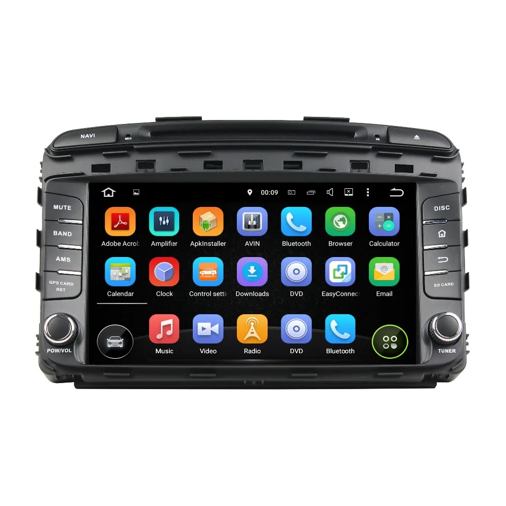 9 Дюймовый Автомобильный DVD на основе Android с TV/BT GPS 3G WIFI DVR Canbus автомобильный