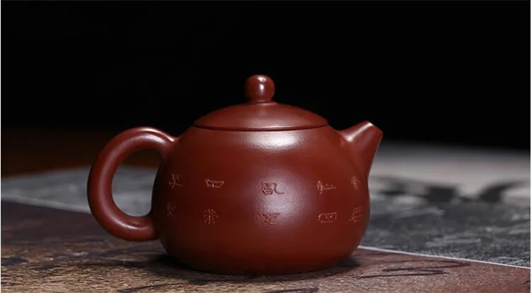 145CC Исин Чайник dahongpao xi shi Чайник Китайский кунг-фу чайник фиолетовая глина Посуда для напитков костюм черный чай 30