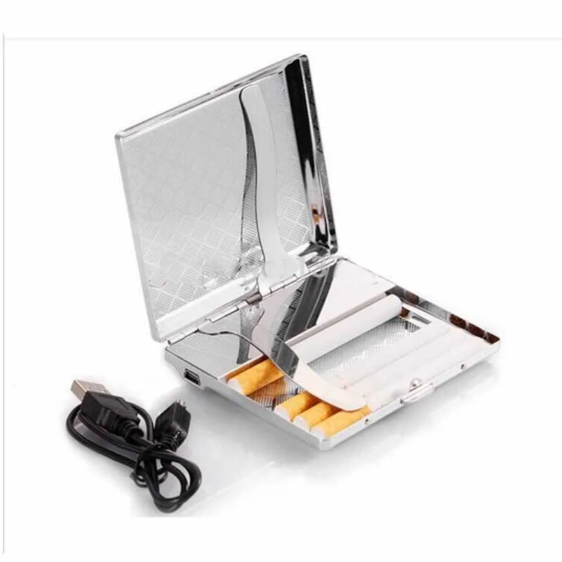 20 сигарет коробка USB чехол для с прикуривателем Упаковка: Подарочная коробка|20