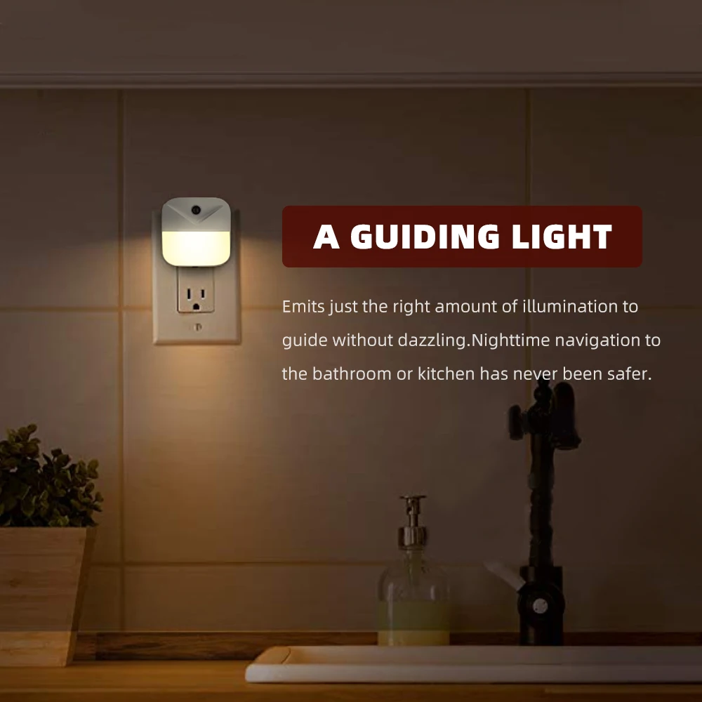 Светодиодный ночник От заката до рассвета миниатюрный автоматический