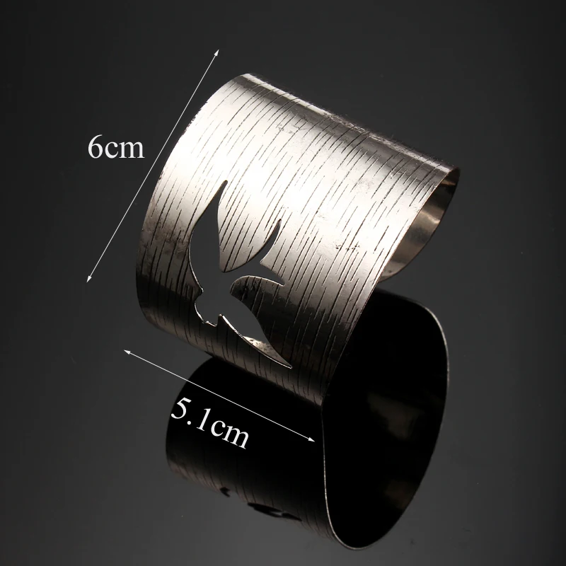 1 шт. модные турецкие Этнические Ретро посеребренные Открытые Браслеты с резьбой