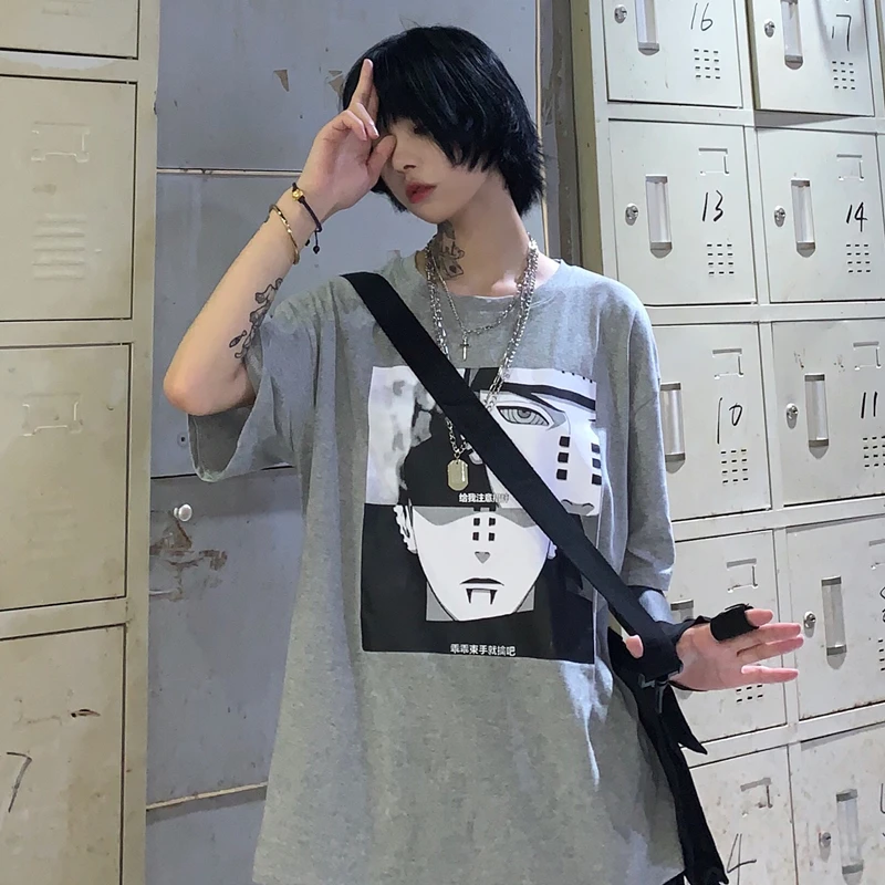 see chart Harajuku/Одежда для пар; летняя уличная одежда; Винтажная футболка в Корейском стиле с принтом Ulzzang; футболки с коротким рукавом для женщин; топы - Цвет: see chart