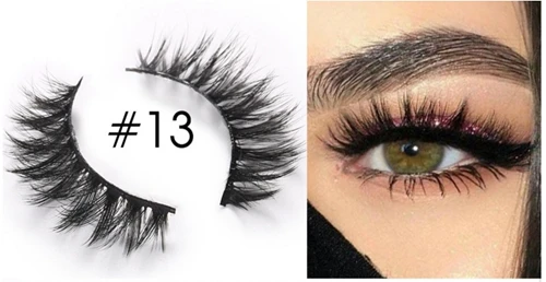 3D13 Clotobeauty натуральные накладные ресницы 3D норковые ресницы ручная работа длинные толстые объемные ресницы для наращивания макияжа Eyelashes-3D - Цвет: 3D13