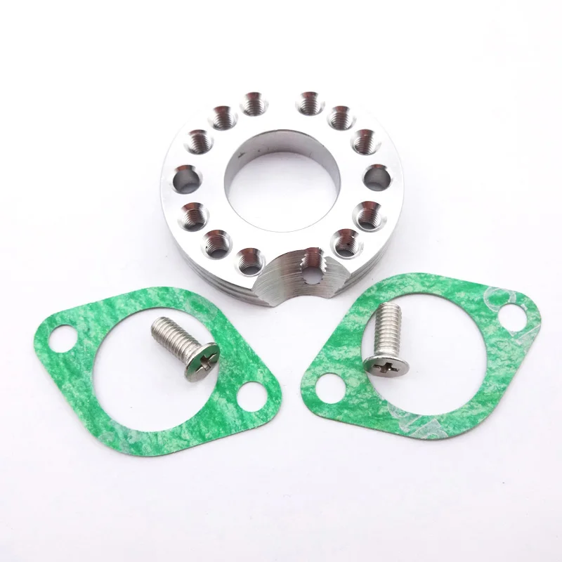 XLSION Silver Carb регулятор карбюратора входной коллектор Спиннер пластина адаптер для