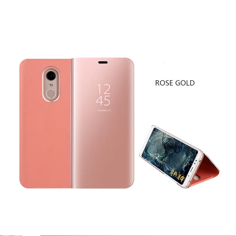 Прозрачный зеркальный чехол для телефона Xiaomi MIX2 NOTE3 A2LITE MAX3 8LITE Redmi NOTE4X NOTE4 NOTE5A S2 6PRO