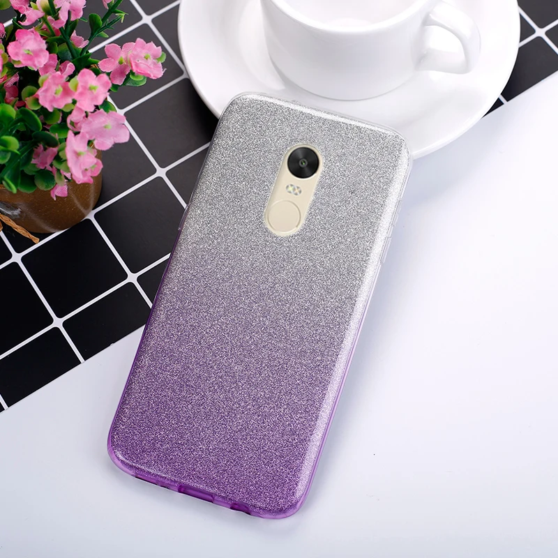 Чехол для Xiaomi Redmi Note 4 4A 4X 3 Блестящий Мягкий силиконовый чехол из ТПУ Funda 5A Pro redmi