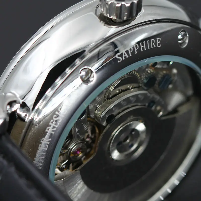 SINOBI Мужские автоматические механические часы Tourbillon Мужские скелетные наручные часы качественная Подарочная коробка Наручные часы Relojes Mecanicos