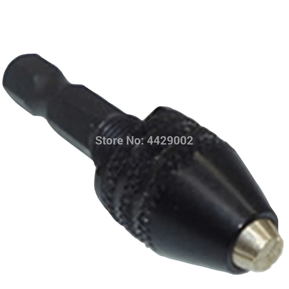 1pc chuck with shank 1/" дюймовый дрель не электрическая бит зажим для быстрой смены адаптер конвертер отвертка с шестигранной головкой ударный Драйвер адаптер M8 без ключа патрон - Цвет: 1pc chuck with shank