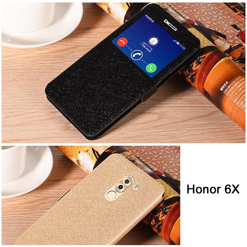 Huawei honor 4c Pro/Y6 Pro Чехол кожаный чехол с окошком для huawei honor 5A LYO-L21/5C/5X чехол 6 x huawei honor 7c/6x/6c чехол