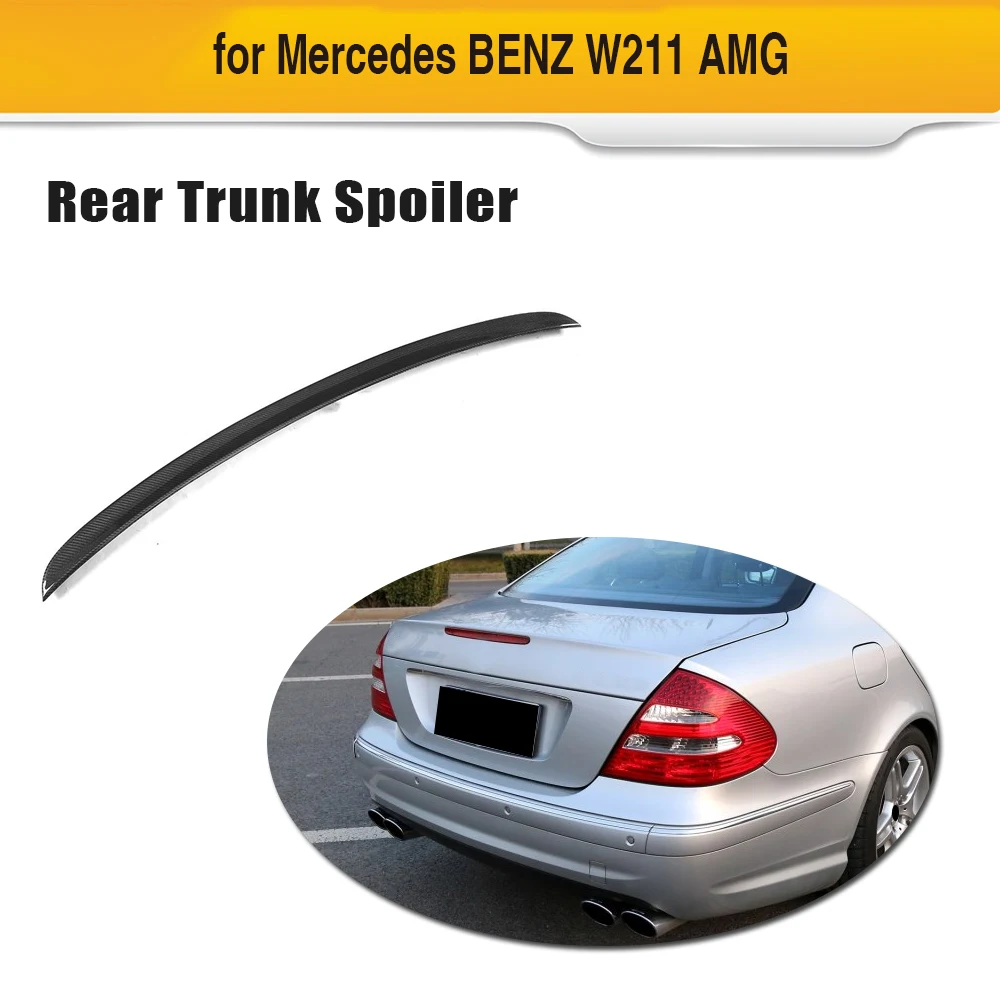 Для Mercedes W211 спойлер заднего крыла багажник спойлер из углеродного волокна для Benz E class 2003-2009 E320