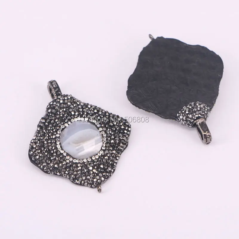 3CS природа геодезический кварц камень подвеска бисер проложить кристалл горный