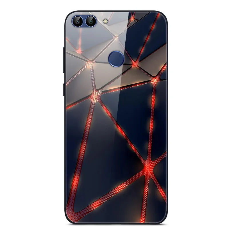Для huawei P Smart чехол PSmart чехол из закаленного стекла для телефона черный чехол-бампер для huawei P Smart FIG-LX1 FIG-LX3 5,65"