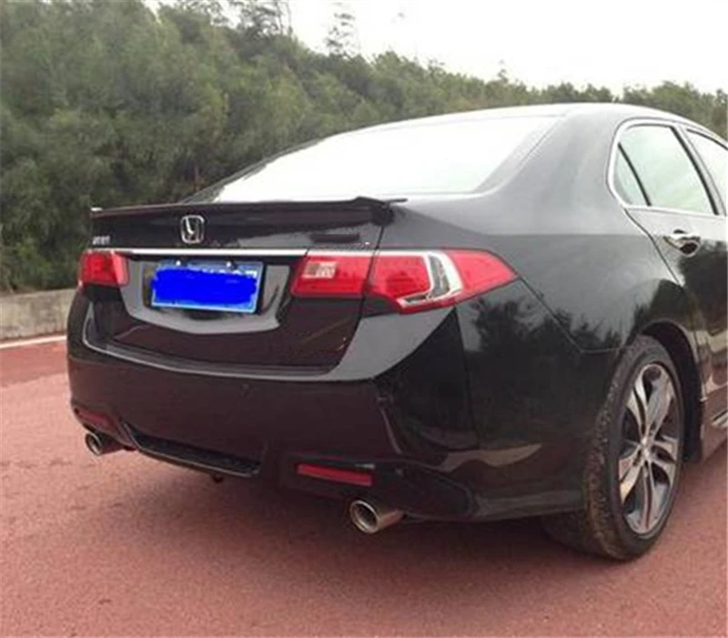 Используется для Honda accord евро mk8 спойлер 2009-2013 года настоящий углерод волокно ABS материал заднего крыла автомобиля аксессуары автомобиля рефитт