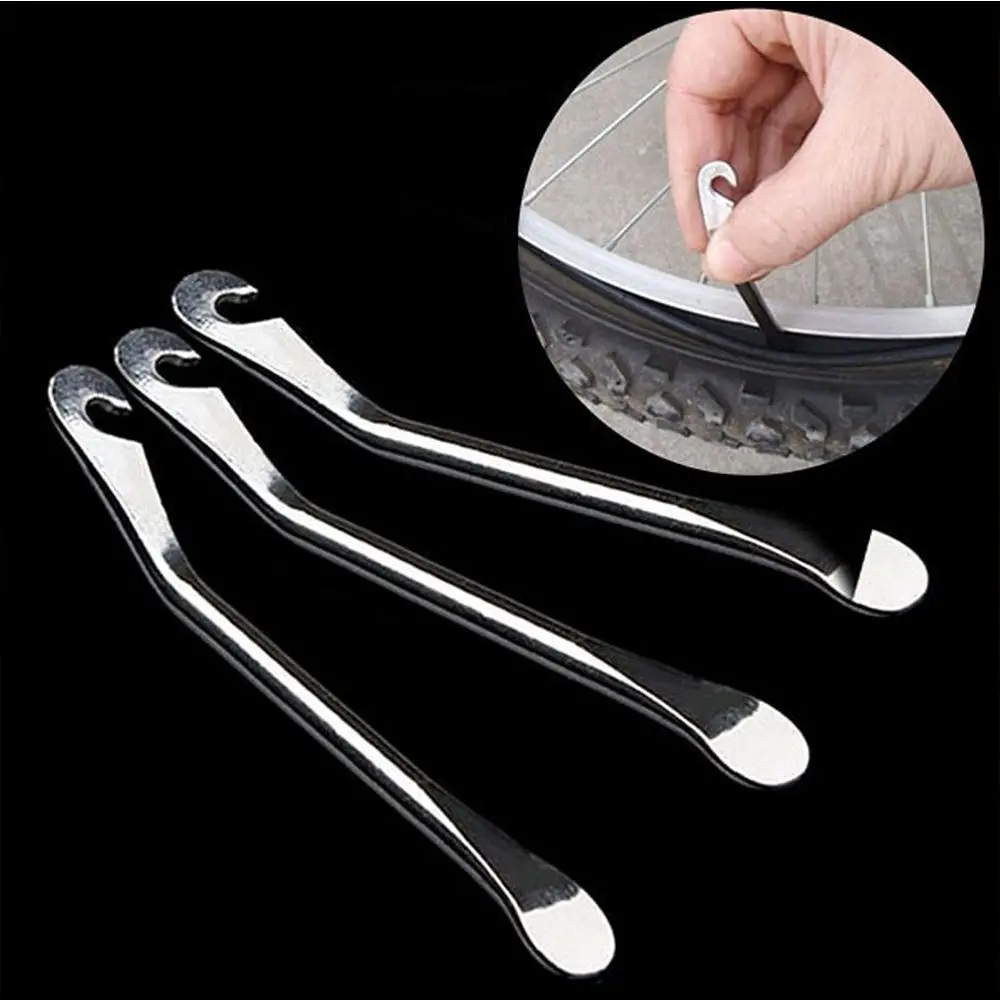 

3pcs Stainless Steel Curved Tyre Tire Lever Repair Tool Bicycle Tire Repair Tools