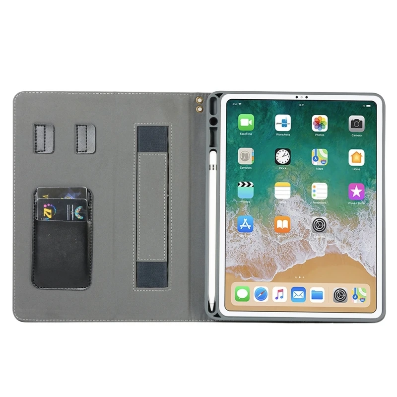 HAWEEL натуральная кожа Защитный Чехол для iPad Pro Macbook 11 дюймов (2018) подставка ручки от
