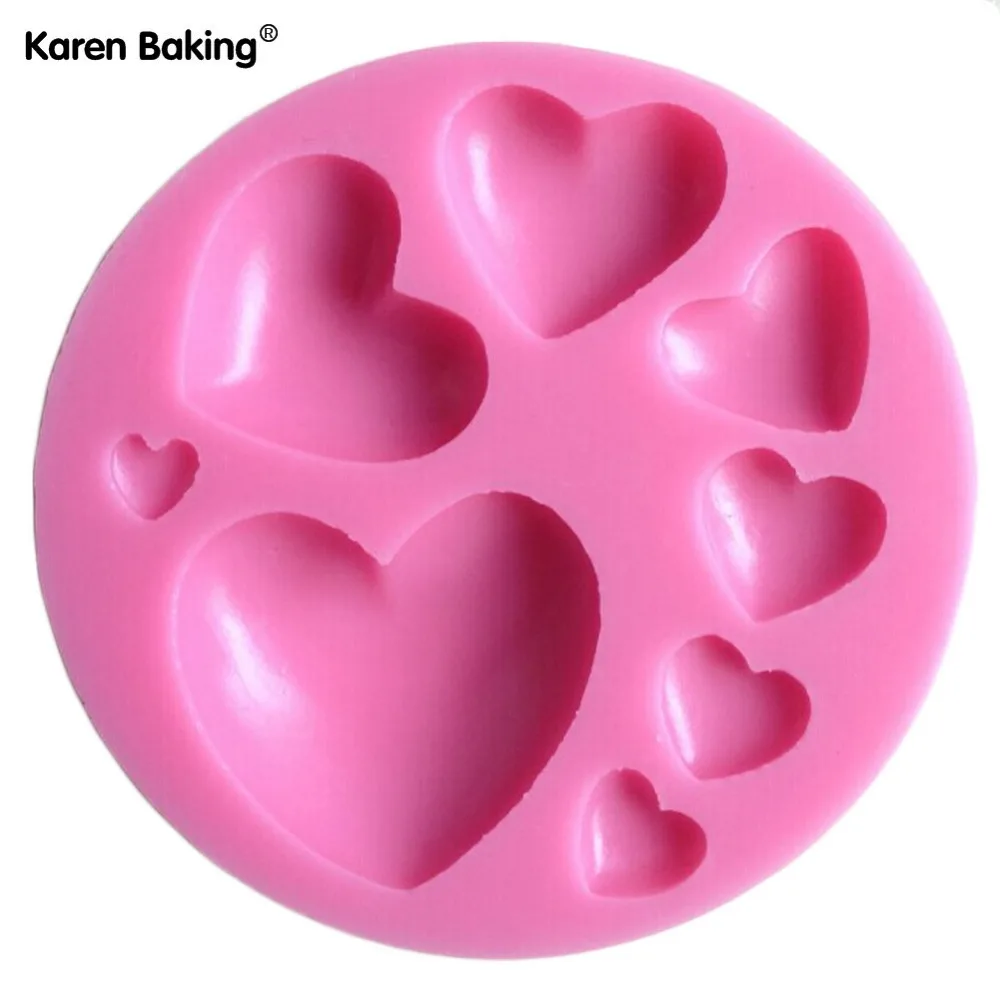 Много в форме Любви 3D силиконовая форма для торта инструменты украшения мыло