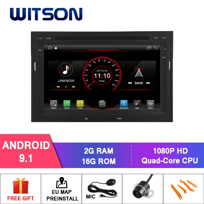 WITSON Android 9,1 Автомобильный dvd плеер для PEUGEOT 3008/5008 2009 Встроенная функция OBD Процессор: AC8227L четырехъядерный ARM Cortex-A7 4*1,5 ГГц