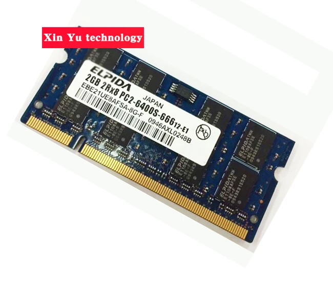 Пожизненная гарантия для ноутбука Elpida DDR2 2 ГБ 4 Гб 800 МГц оригинальная ddr 2G память RAM
