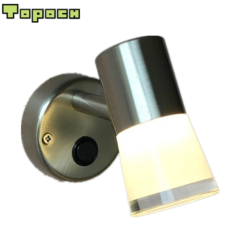TopocH прикроватные лампы для чтения 12V 24V 3W LED с переключателем вкл/выкл