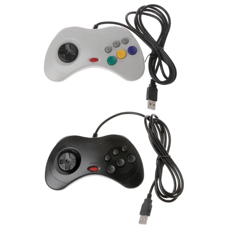 USB классический геймпад контроллер проводной игровой Джойстик для Sega Saturn PC |