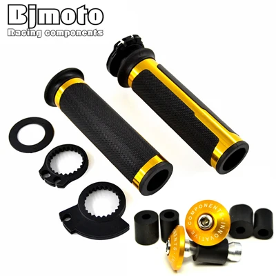 7/8 ''22 мм Moto ручки бар заканчивается руль мотоцикла с ЧПУ Ручка Бар Захваты заканчивается ползунок для Yamaha Tmax 500 530 KTM RC 125 200 - Цвет: Model 2