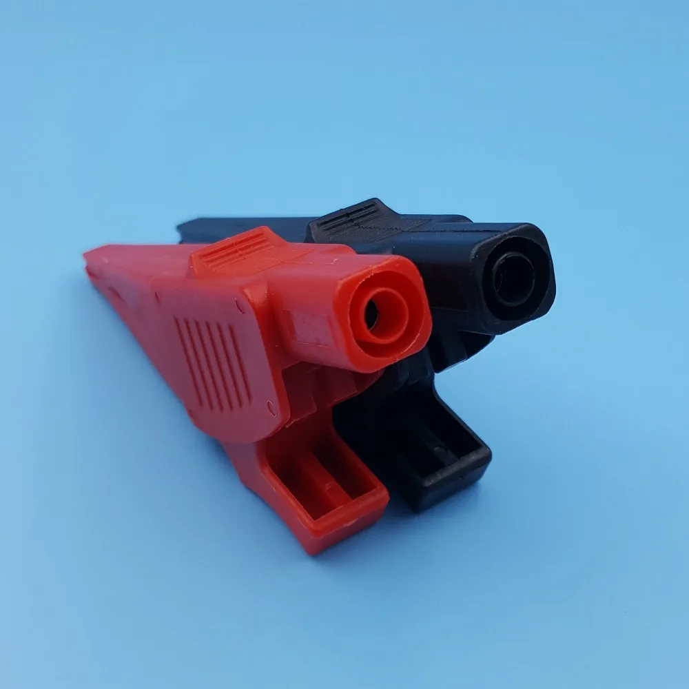 2 шт высокотоковый изолированный безопасный Дельфин зажим тестовый зонд с 4 мм